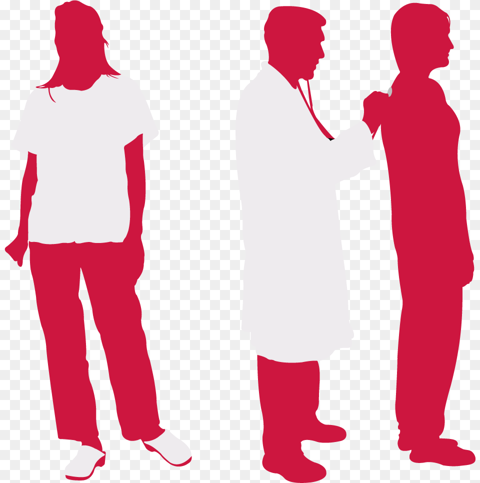 Transparent Patient Patient Red, Clothing, Coat, Lab Coat, Person Png Image
