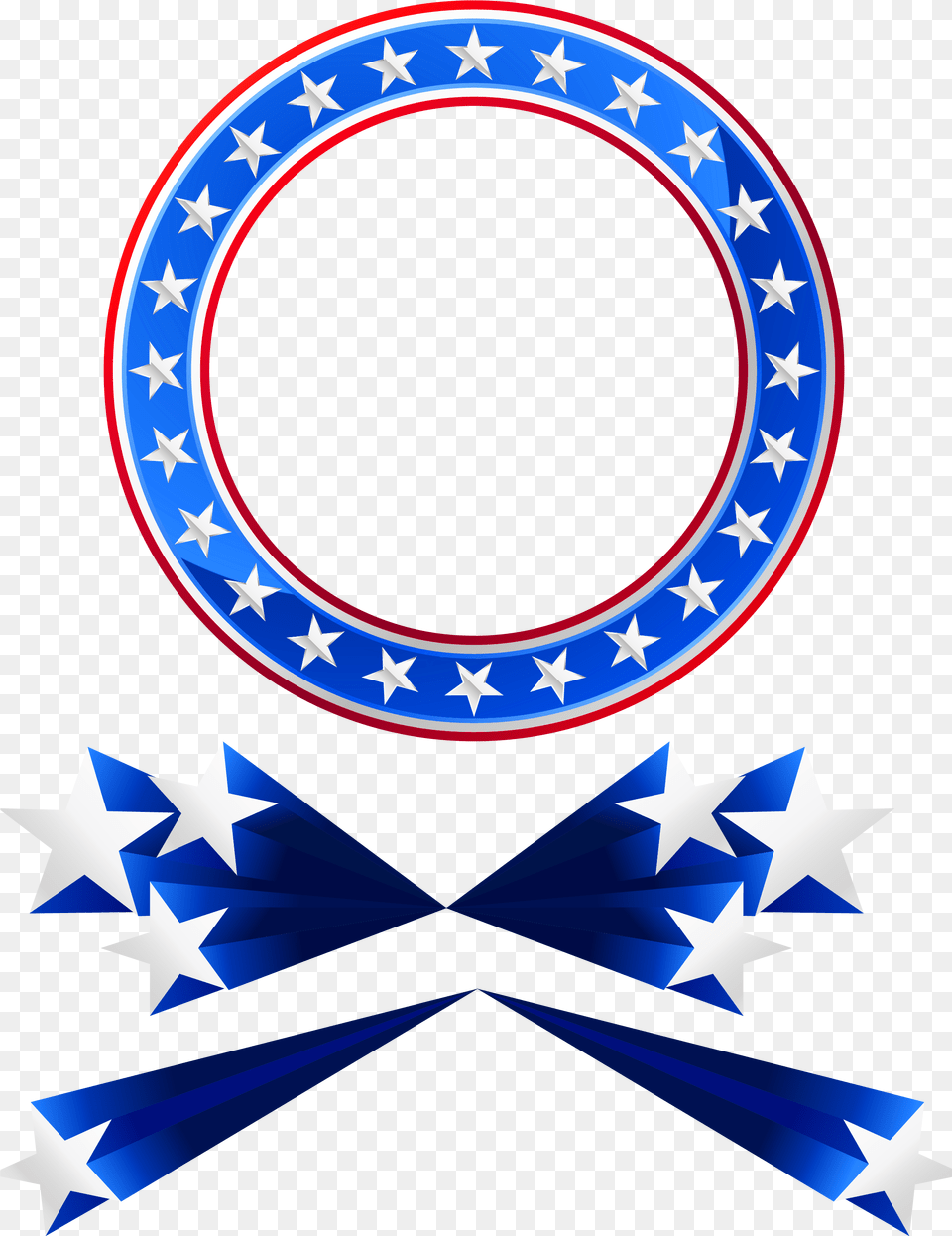 Patriotic Clipart Black And White Star Circle Frame, Symbol, Flag, Star Symbol Free Transparent Png