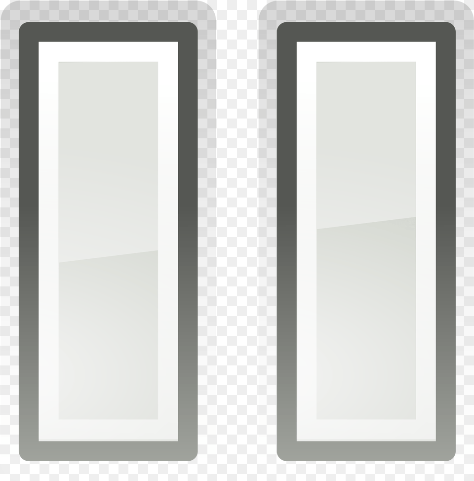Transparent Pause Clipart Door, Mirror Png