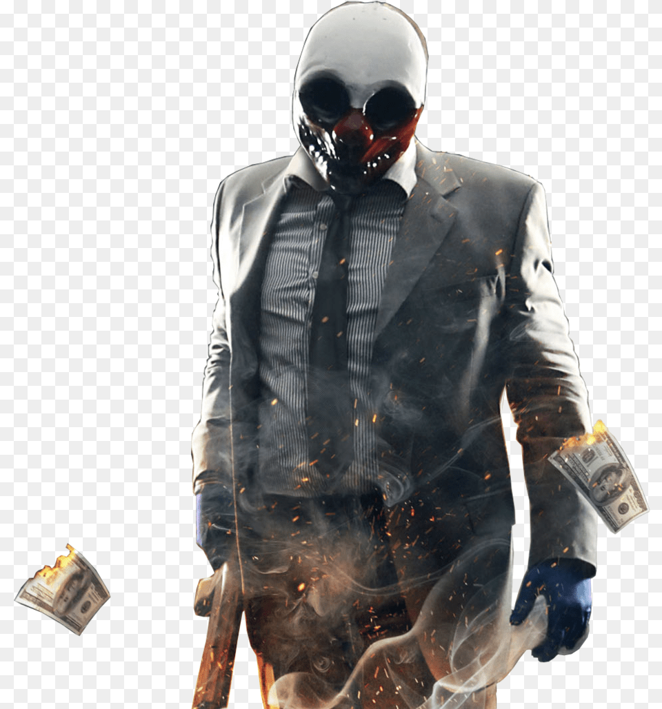 Payday 2 Payday Wolf, Person, Adult, Man, Male Free Transparent Png