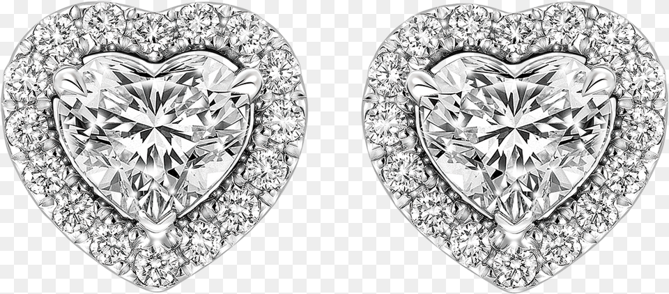 Transparent Pearls Heart Shaped Heart Earring, Accessories, Diamond, Gemstone, Jewelry Png