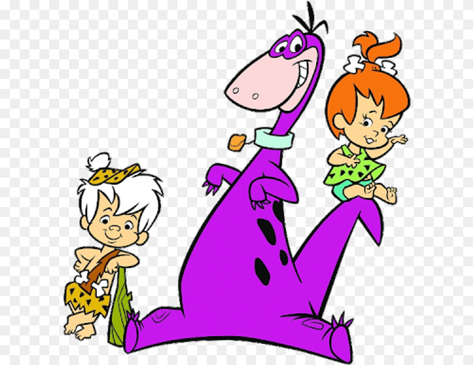 Pebbles Bam Bam Pebbles And Dino, Baby, Person, Book, Comics Free Transparent Png