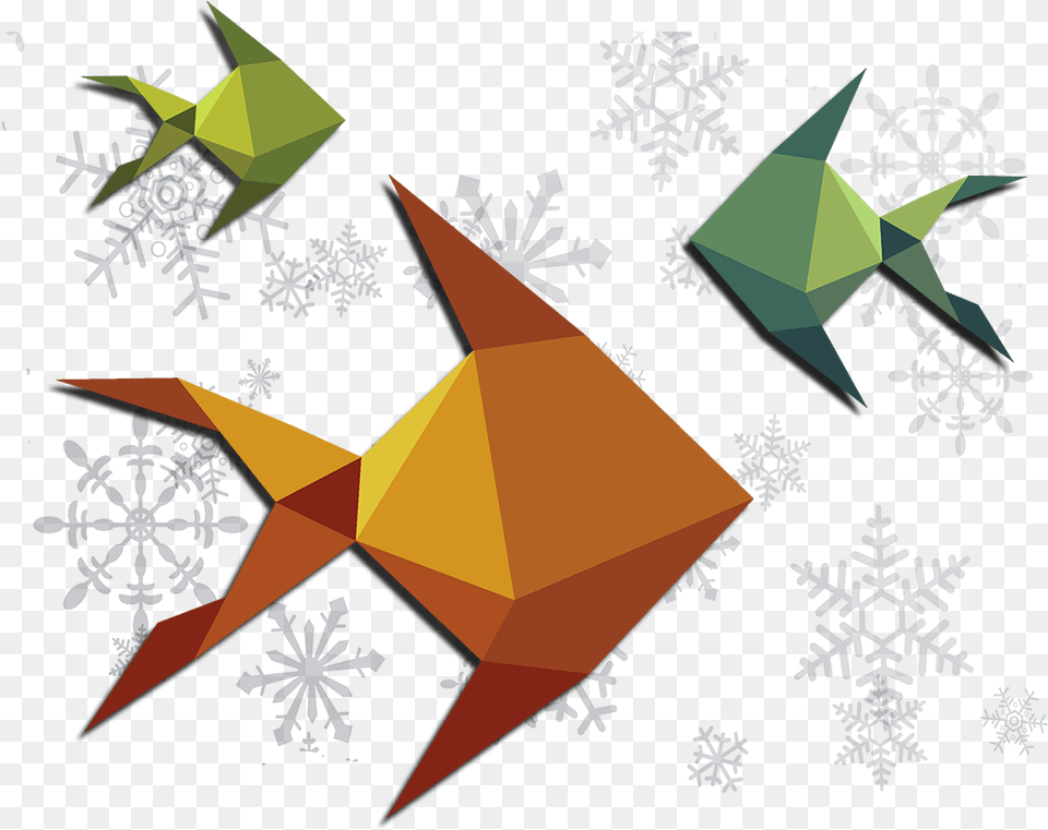 Transparent Peces Origami, Nature, Outdoors, Art, Snow Free Png