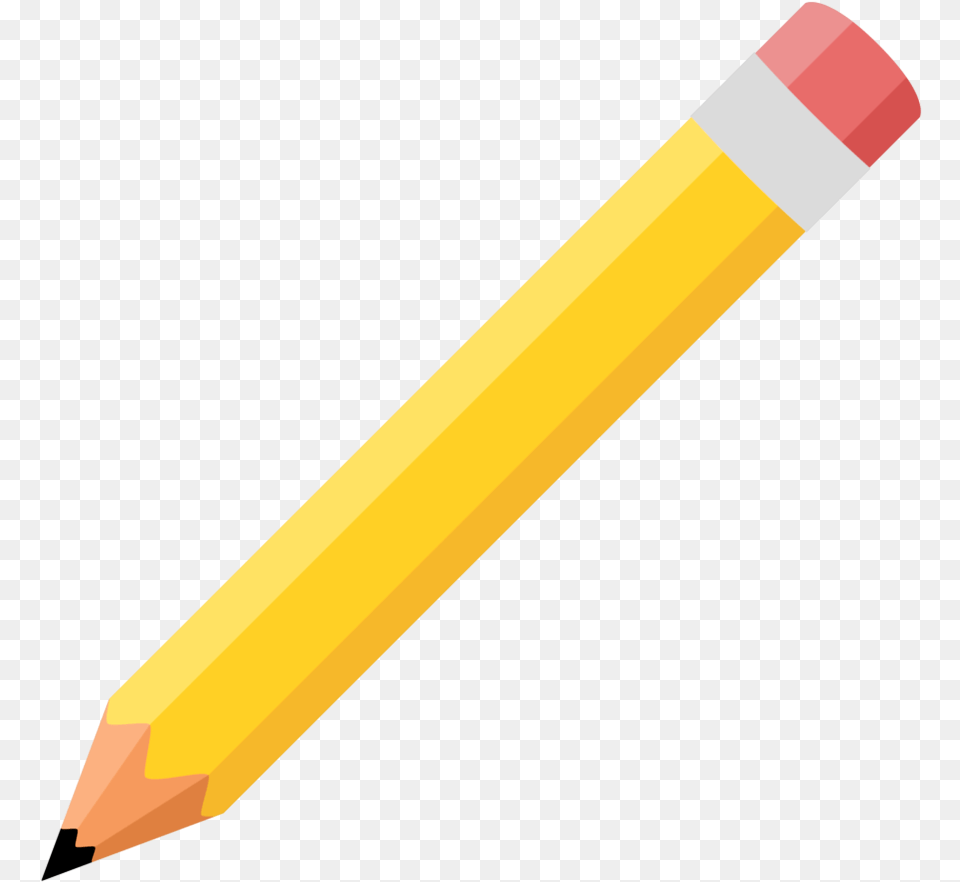 Transparent Pencil And Paper Transparent Pencil Clipart, Rocket, Weapon Free Png