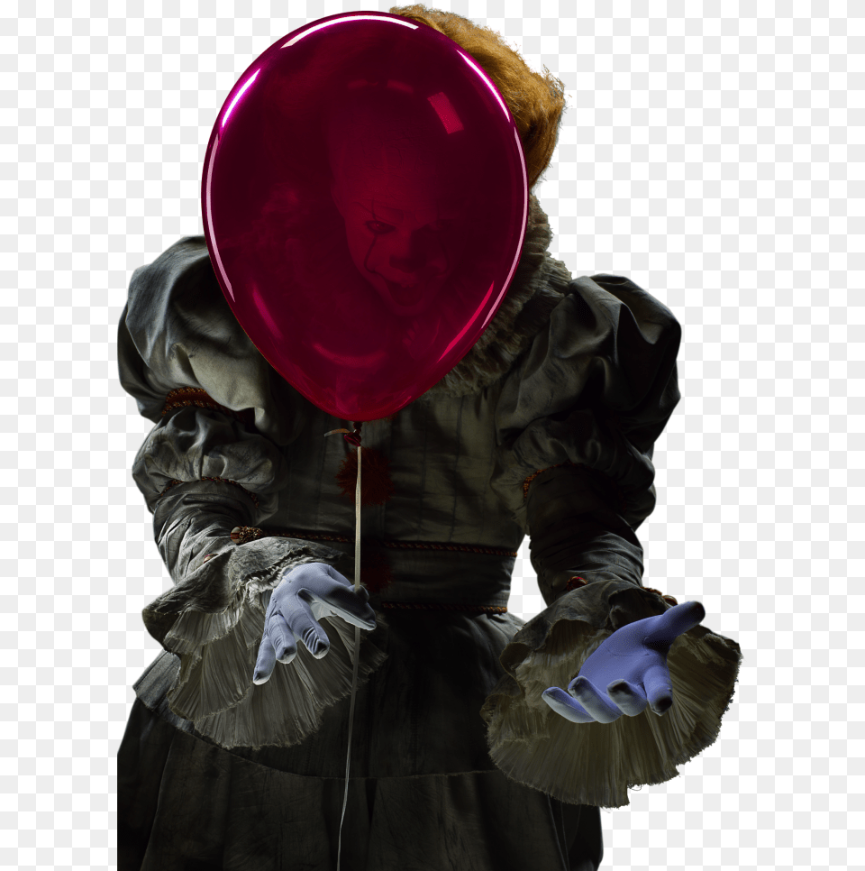 Transparent Pennywise The Clown Pennywise, Balloon, Clothing, Glove, Adult Free Png