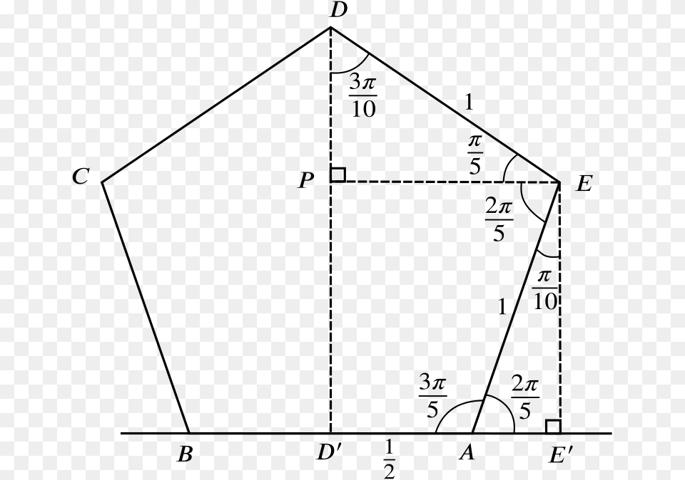 Transparent Pentagon Shape Pentagon Angles, Gray Free Png