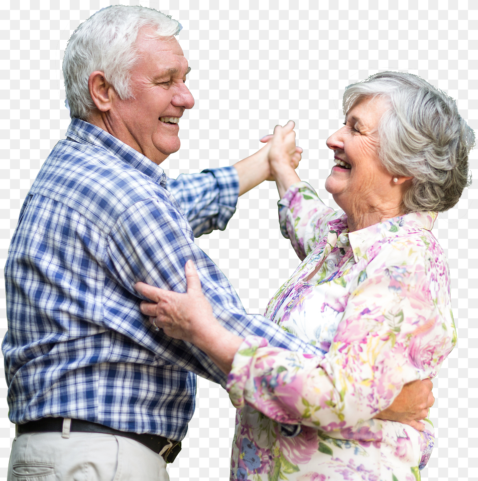 People Dancing Clipart Elderly Couple Dancing, Laughing, Face, Person, Happy Free Transparent Png