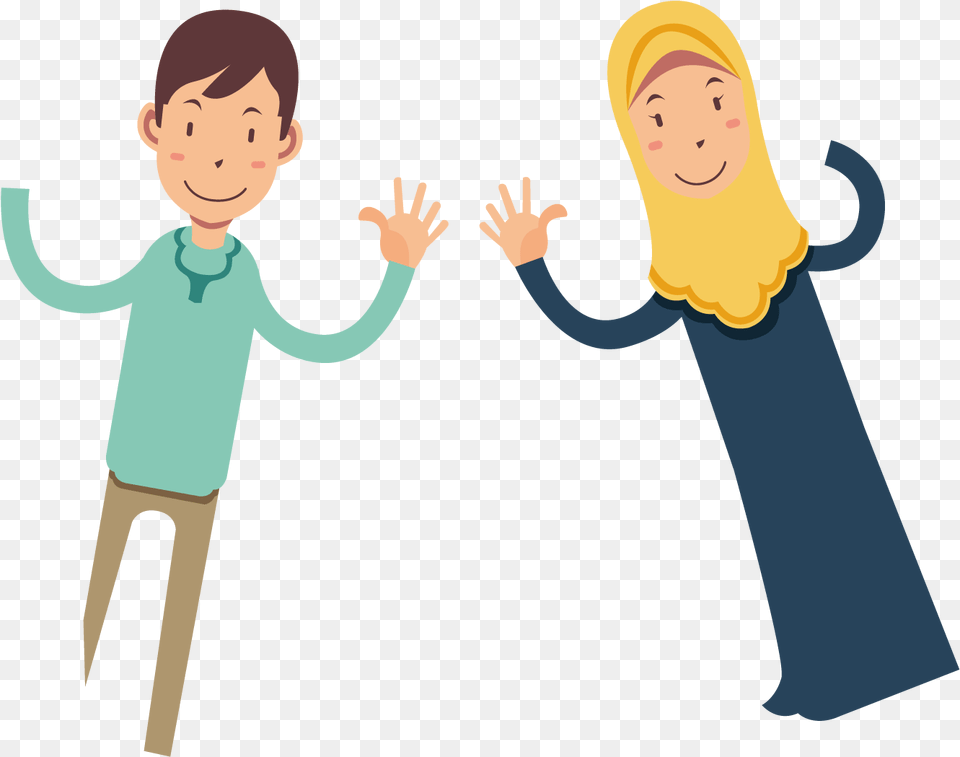 Transparent People Holding Hands Clipart Festival Anak Sholeh Salam, Baby, Clothing, Long Sleeve, Person Free Png Download
