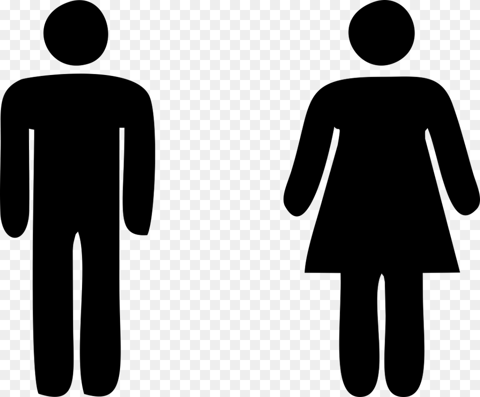 Transparent People In Line Toilets This Way Sign, Gray Free Png Download