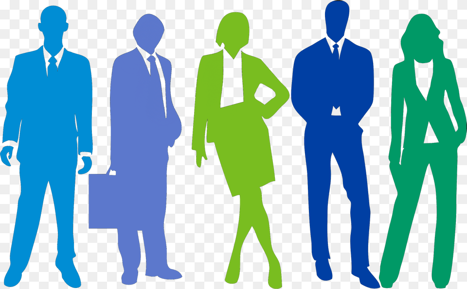 Transparent People Silhouettes Standing Professional People Silhouette, Clothing, Coat, Adult, Person Free Png Download