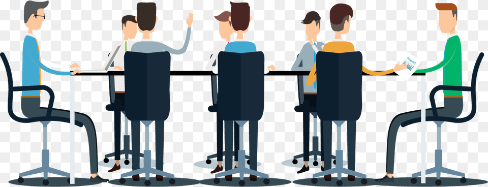 Transparent People Sitting At A Table Group Meeting Word, Person, Seminar, Room, Lecture Free Png Download