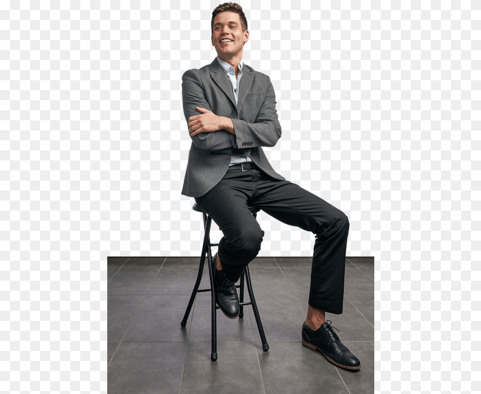 Transparent People Sitting Back Sitting, Suit, Clothing, Coat, Footwear Free Png