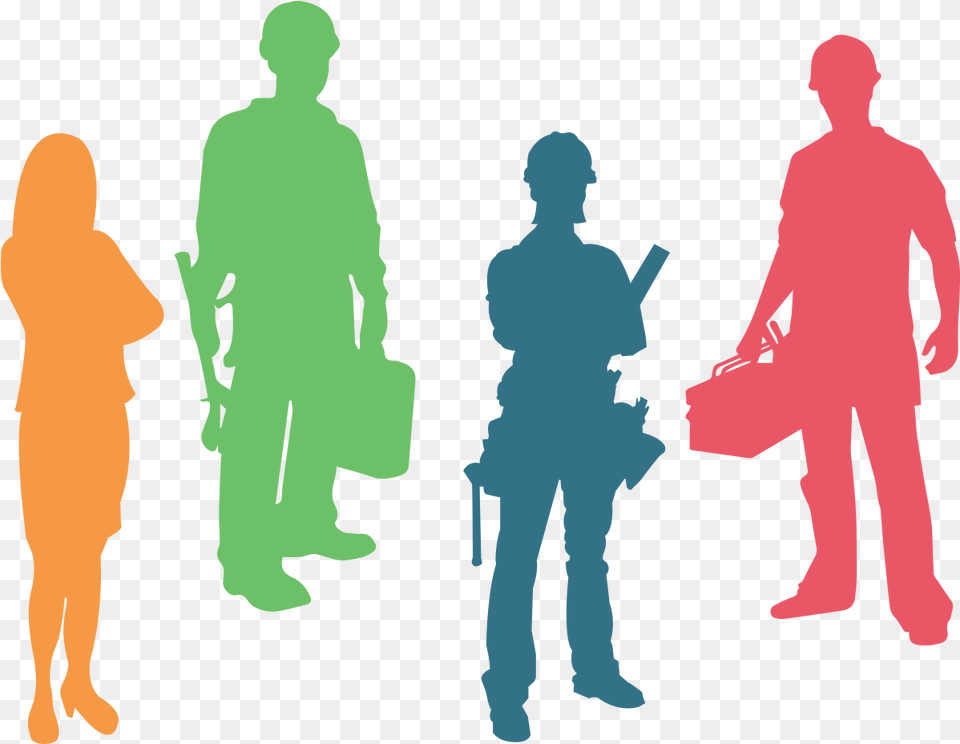 People Standing Silhouette Silhouette, Walking, Person, Adult, Man Free Transparent Png