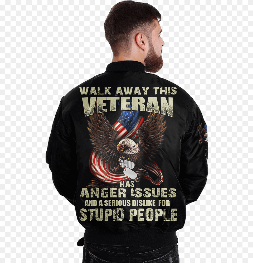Transparent People Walking Away Took A Dna Test God Is My Father Veterans Are My Brothers, T-shirt, Clothing, Coat, Jacket Free Png Download