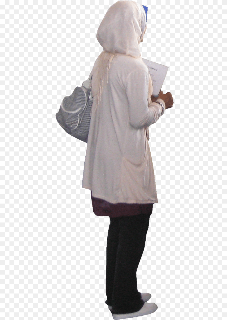 Transparent People Walking Muslim People Cut Out, Hood, Clothing, Coat, Person Free Png Download