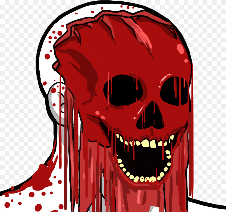 Transparent Pepe Head Wojak Skull, Person, Face, Art Free Png