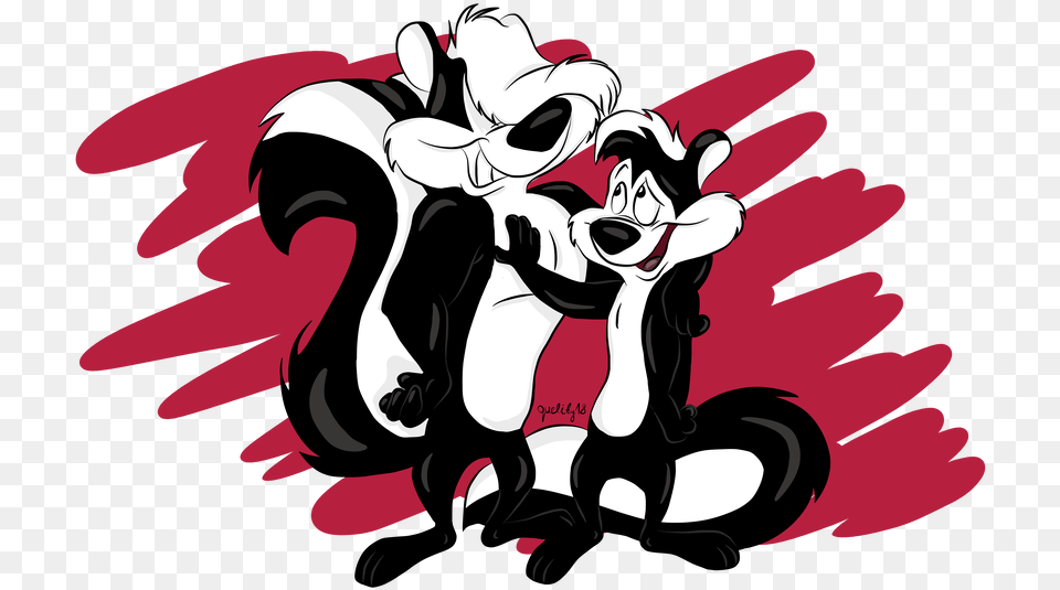 Transparent Pepe Le Pew Clipart Sylvester And Pepe Le Pew, Art, Graphics, Baby, Person Png Image