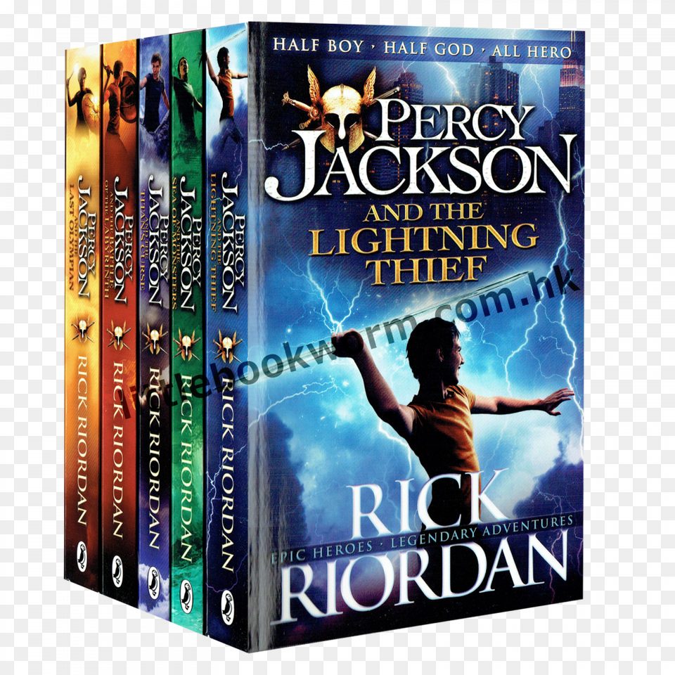 Transparent Percy Jackson Rick Riordan Percy Jackson 01 The Lightning Thief, Book, Novel, Publication, Person Free Png Download