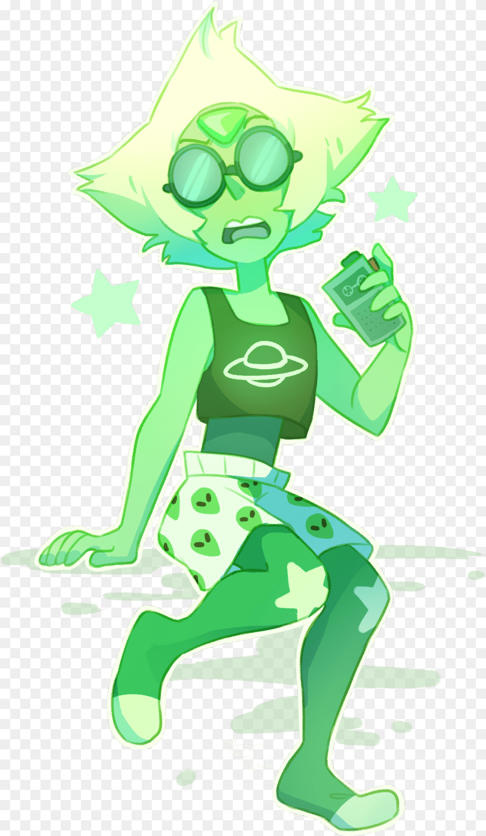 Transparent Peridot Tumblr Weird Steven Universe Art, Green, Graphics, Baby, Person Free Png Download