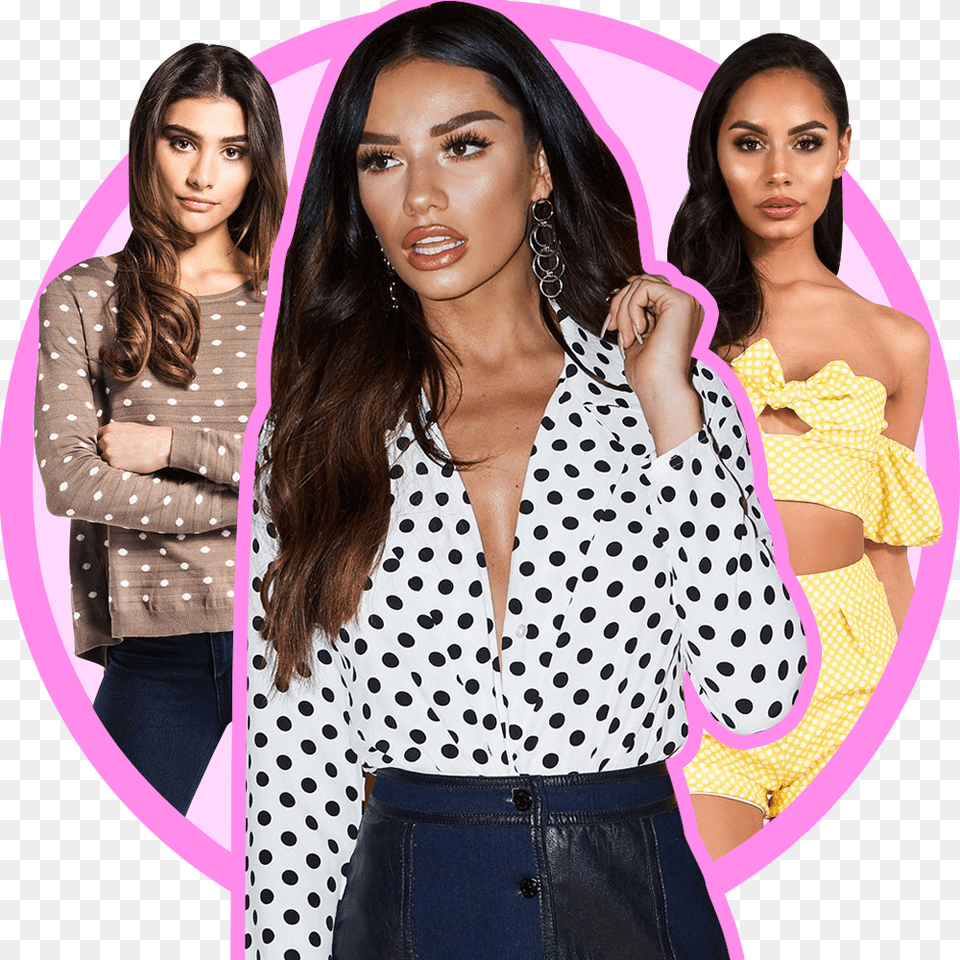 Transparent Perrie Edwards Polka Dot, Adult, Person, Pattern, Woman Png Image