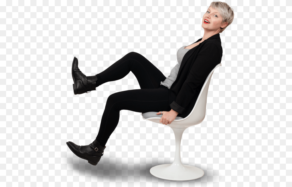 Transparent Person Sitting In Chair Sitting, Clothing, Shoe, Footwear, High Heel Free Png