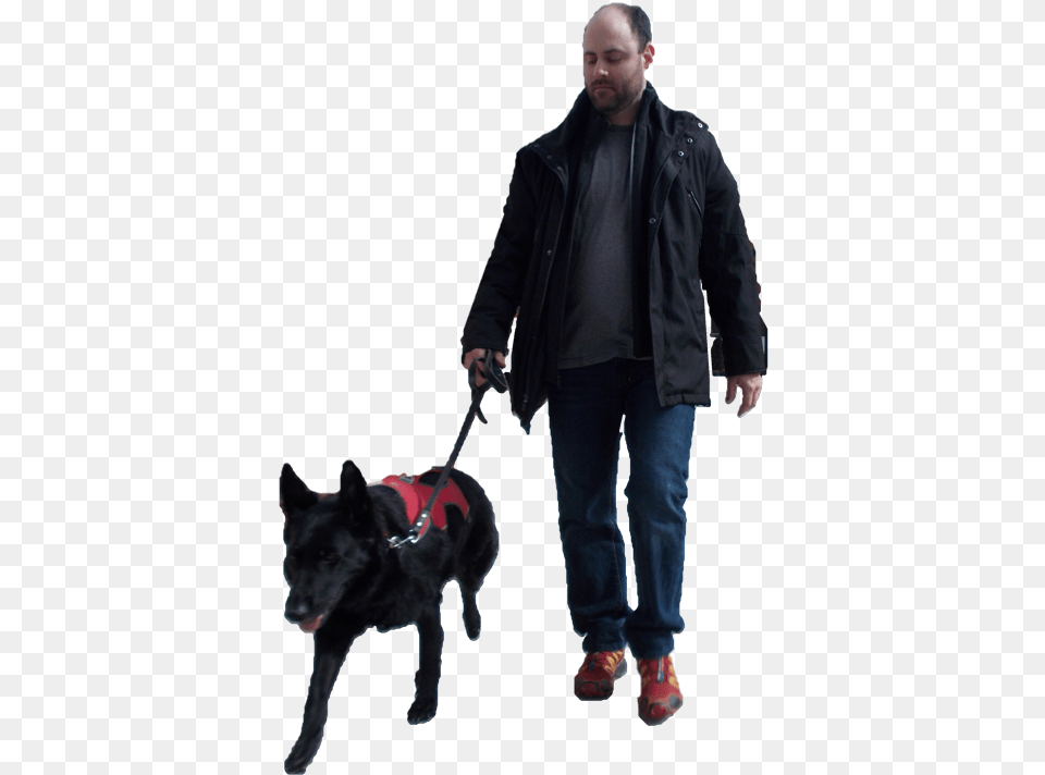 Transparent Person Walking Dog, Jacket, Clothing, Coat, Adult Free Png