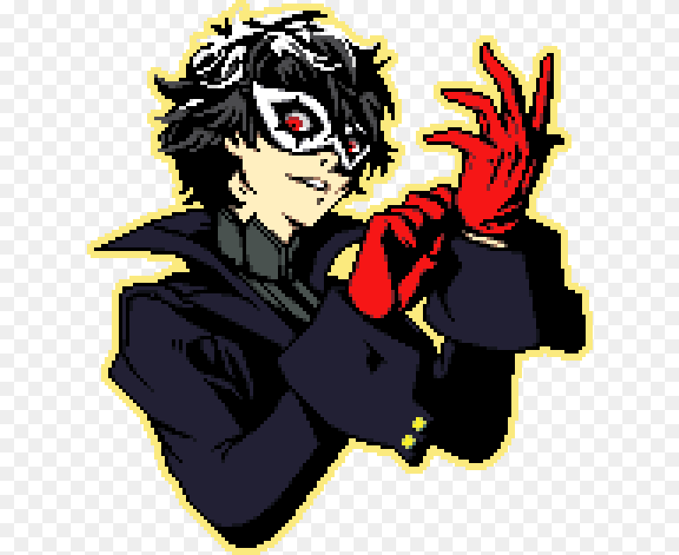 Transparent Persona 5 Joker Mask Cartoon, Book, Comics, Publication, Baby Png Image