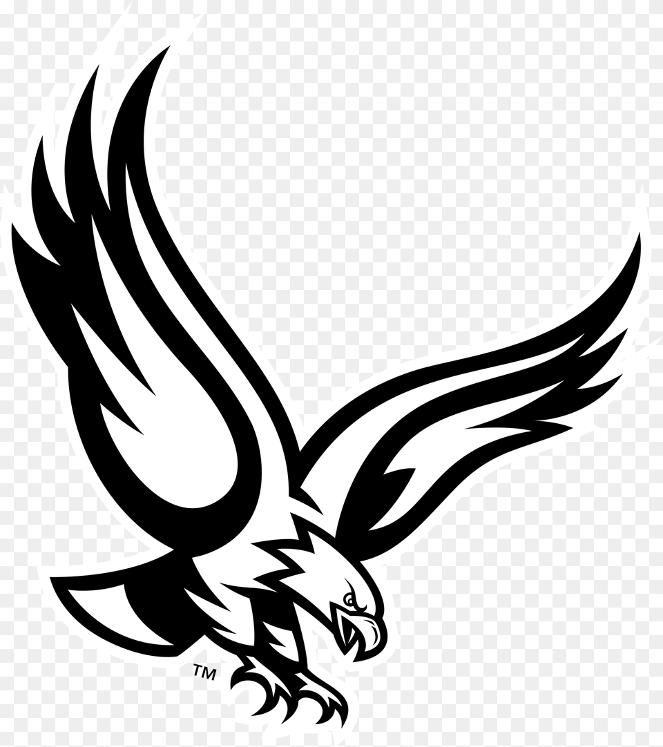 Transparent Philadelphia Eagles Clipart Transparent Eagle Logo, Stencil, Emblem, Symbol, Smoke Pipe Png Image