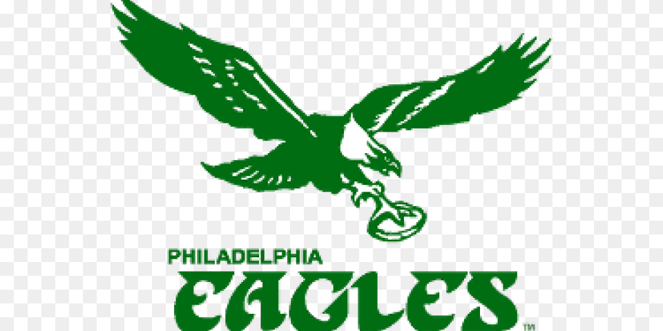 Transparent Philadelphia Eagles Philadelphia Eagles Old School Logo, Green, Person, Animal Png Image