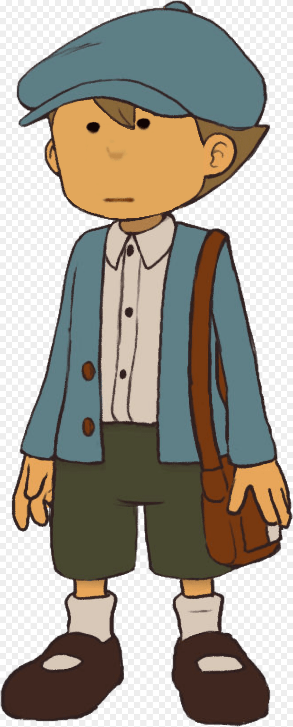 Transparent Phoenix Wright Luke From Professor Layton, Person, Accessories, Face, Formal Wear Free Png