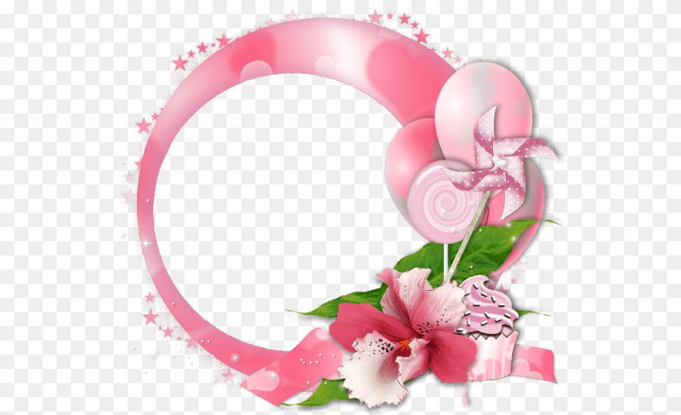 Transparent Photo Frame Pink, Flower, Plant, Rose Png