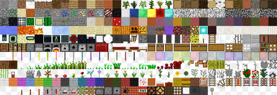 Transparent Pictures Minecraft Block Texture Sheet, Art, Collage, Pattern, Graphics Free Png Download