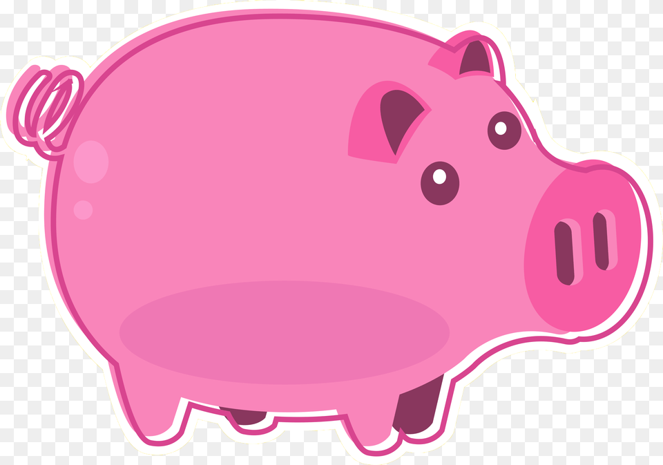 Transparent Piglet Clipart Cartoon, Piggy Bank Free Png