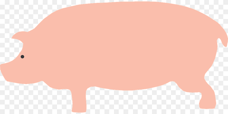 Transparent Pigs Clipart Cartoon Pig From The Side, Animal, Hog, Mammal, Boar Free Png Download