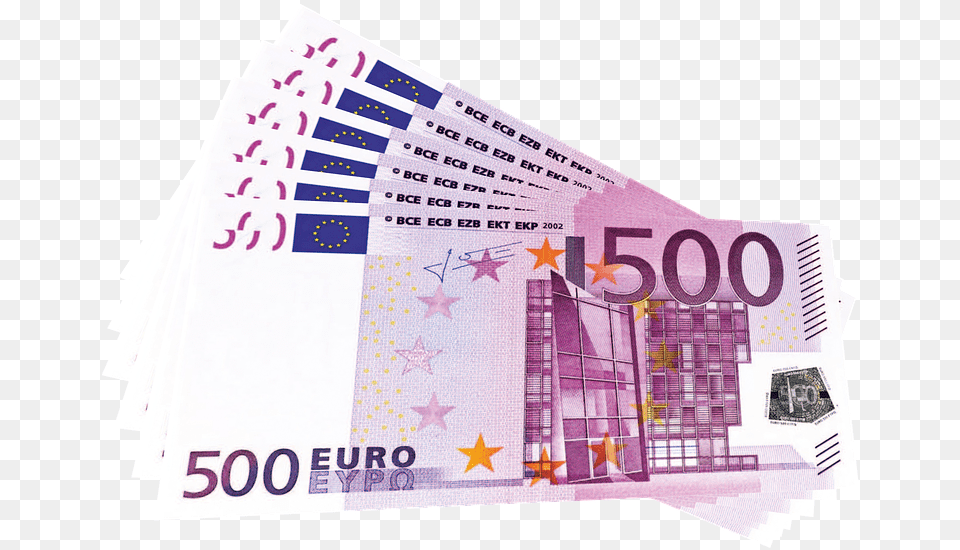 Transparent Pile Of Coins Euro 500 Print, Text Png