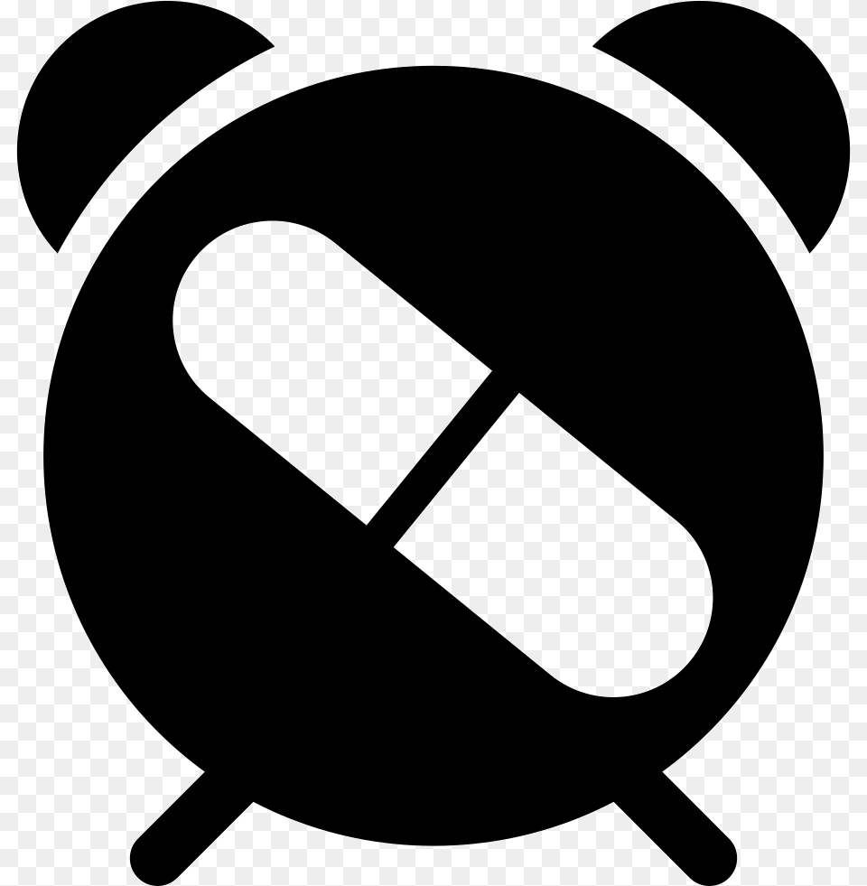Pill Clipart Black And White Medicine Reminder Icon, Stencil, Clothing, Hardhat, Helmet Free Transparent Png