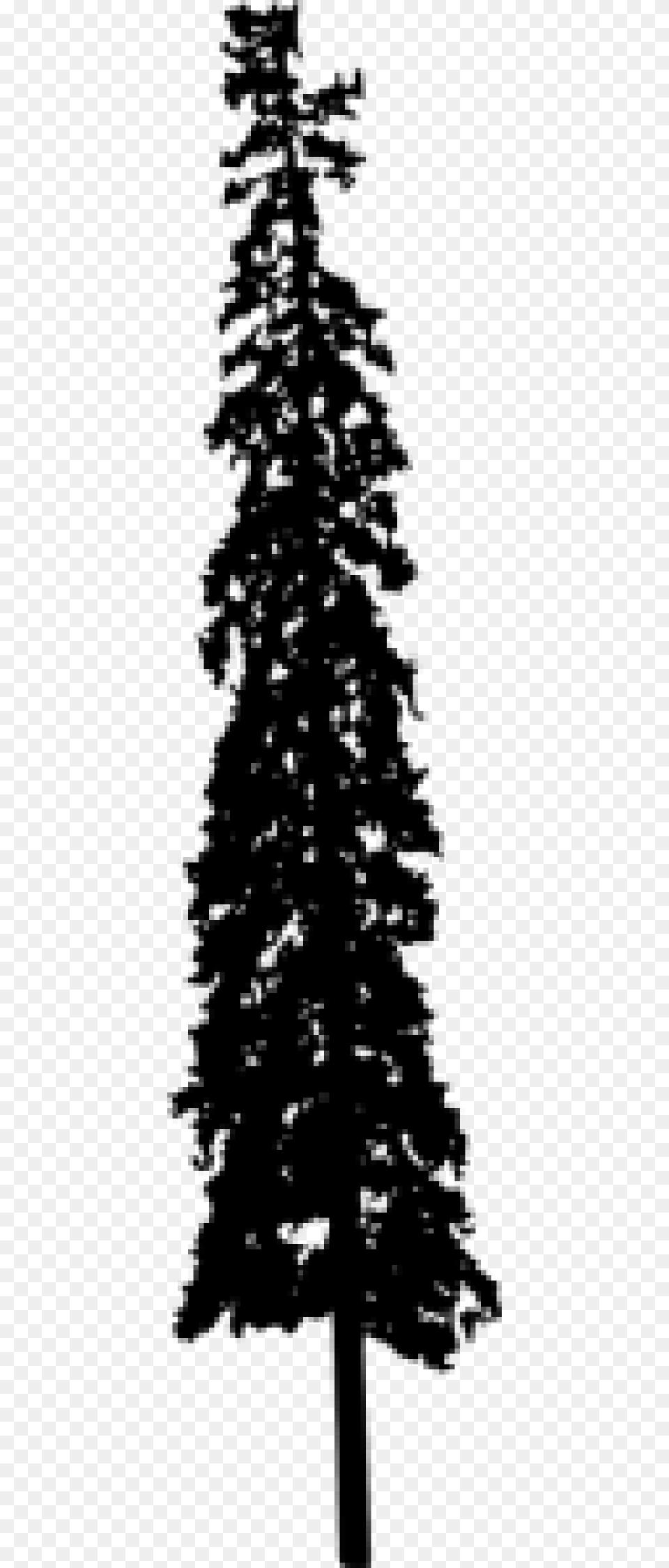 Pine Tree Silhouette Christmas Tree, Fir, Plant, Person, Conifer Free Transparent Png