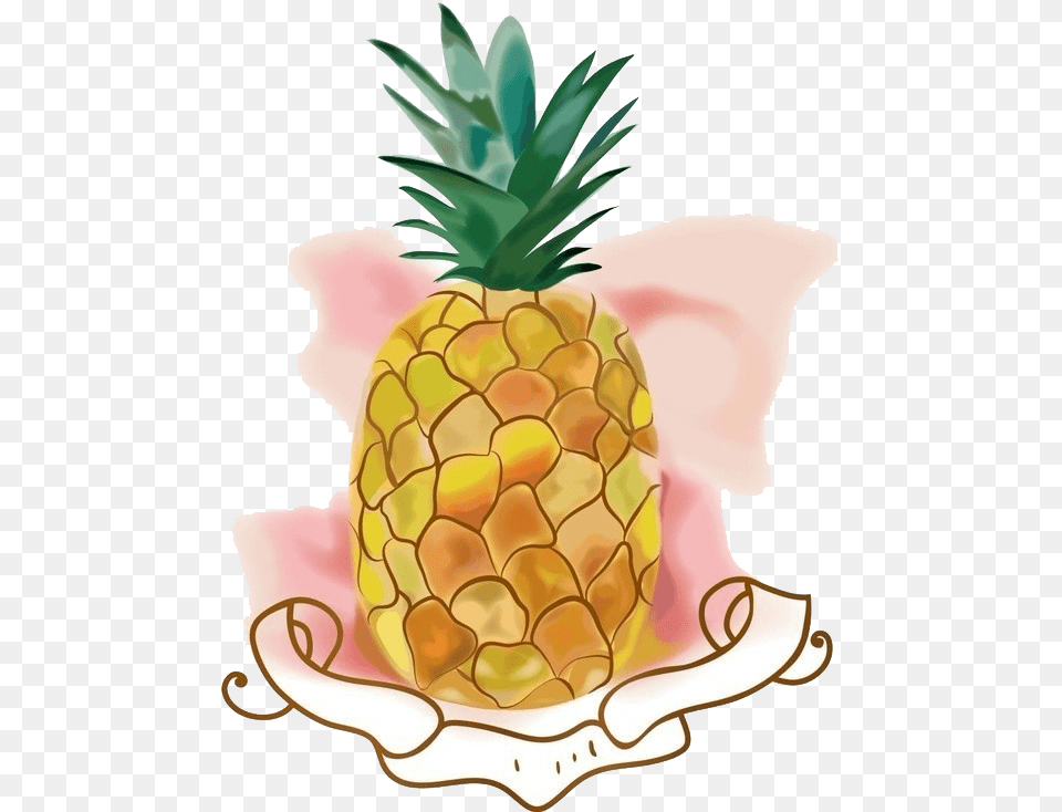 Transparent Pineapple Transparent Pineapple, Food, Fruit, Plant, Produce Free Png