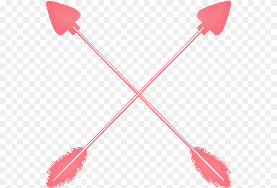 Transparent Pink Arrow Crossed Red Arrows, Weapon Free Png