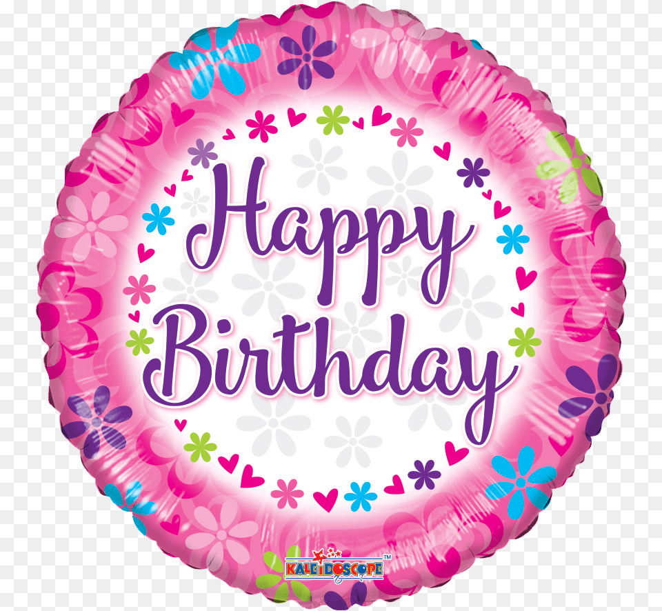Transparent Pink Balloons Pink Balloons Happy Birthday, Birthday Cake, Cake, Cream, Dessert Free Png Download