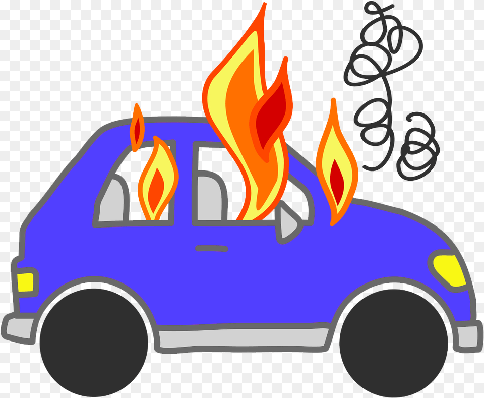 Transparent Pink Car Car On Fire Clip Art, Moving Van, Transportation, Van, Vehicle Png Image