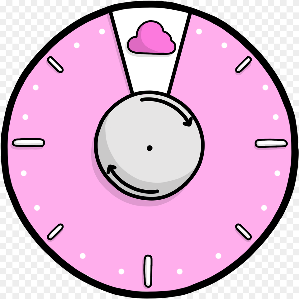 Transparent Pink Cloud Circle, Disk, Clock, Analog Clock Free Png Download