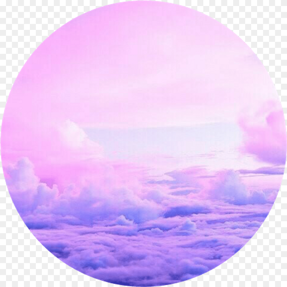 Transparent Pink Clouds Clipart Aesthetic Circle Clouds, Photography, Purple, Fisheye, Person Free Png Download