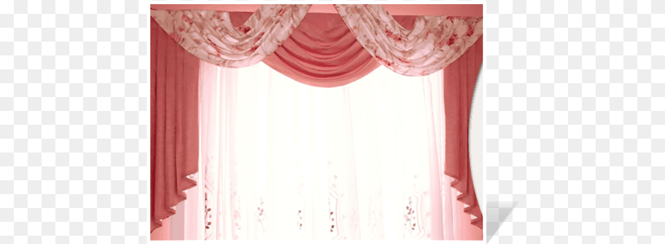 Transparent Pink Drapes, Curtain, Texture Png