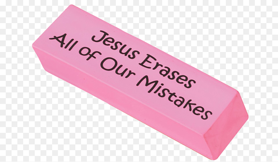 Transparent Pink Eraser Eraser That Erases Mistakes, Rubber Eraser, Brick, Birthday Cake, Cake Free Png Download