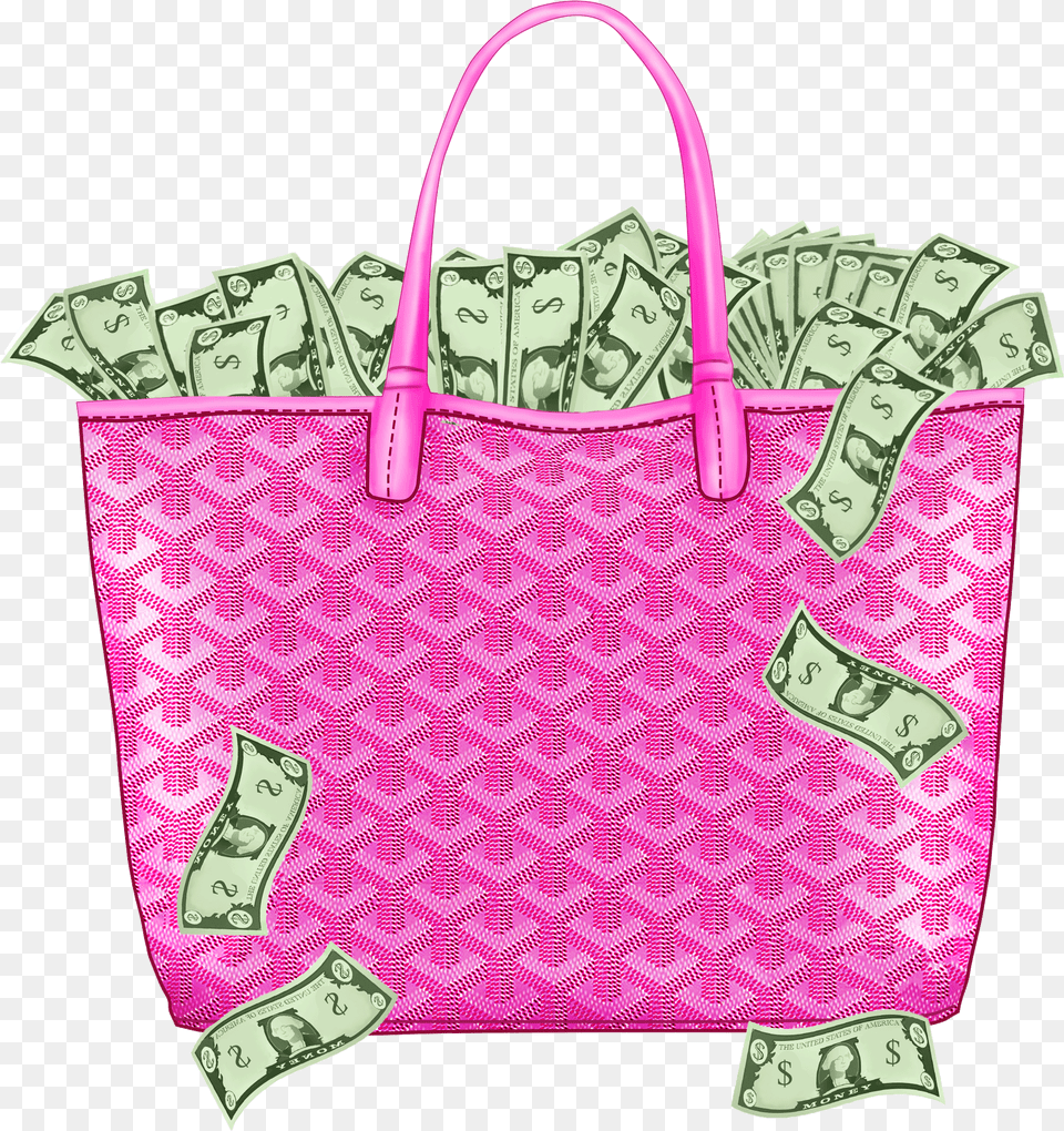 Transparent Pink Money Bag, Accessories, Handbag, Purse, Tote Bag Free Png