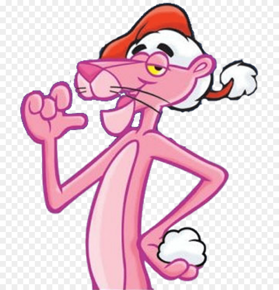 Pink Panther Christmas, Purple, Cartoon Free Transparent Png