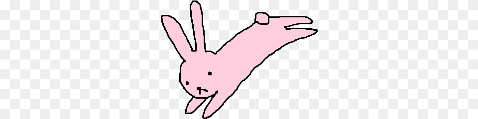 Transparent Pink Rabbit Gif Pink Bunny Transparent, Baby, Person, Animal, Mammal Png Image