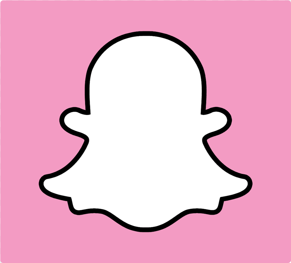 Pink Snapchat Logo, Silhouette, Sticker, Smoke Pipe, Stencil Free Transparent Png