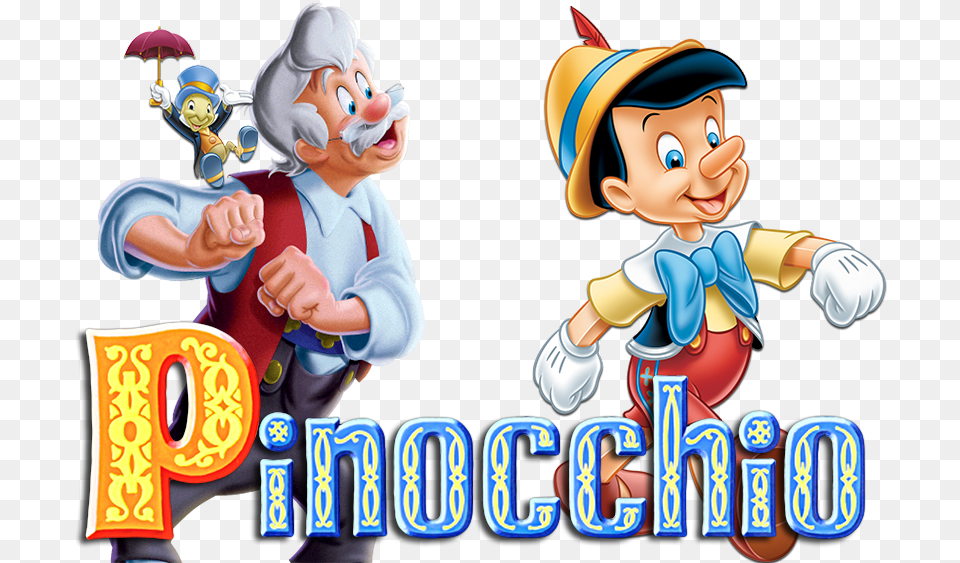 Transparent Pinocchio Disney Characters With No Background, Baby, Person, Face, Head Png